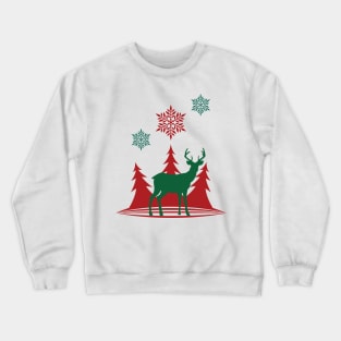 Xmas and Reindeer Rudolph Crewneck Sweatshirt